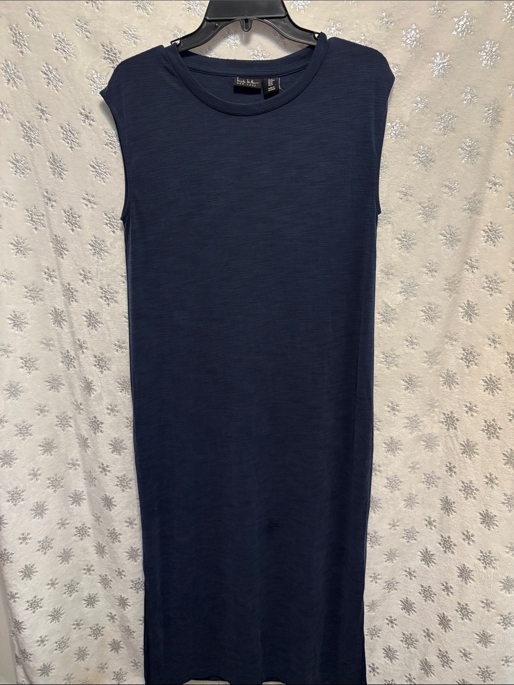 Nicole Miller Navy Cap-Sleeve Shift Dress